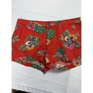 OLD NAVY SHORTS print Floral Hawaiian Pocket Shorts SUMMER SIZE 8
